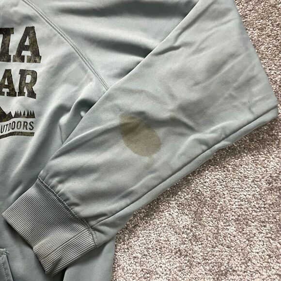 Columbia Sportswear Hoodie Sweatshirt Mens Medium Light Blue Pullover Graphic - Picture 9 of 16